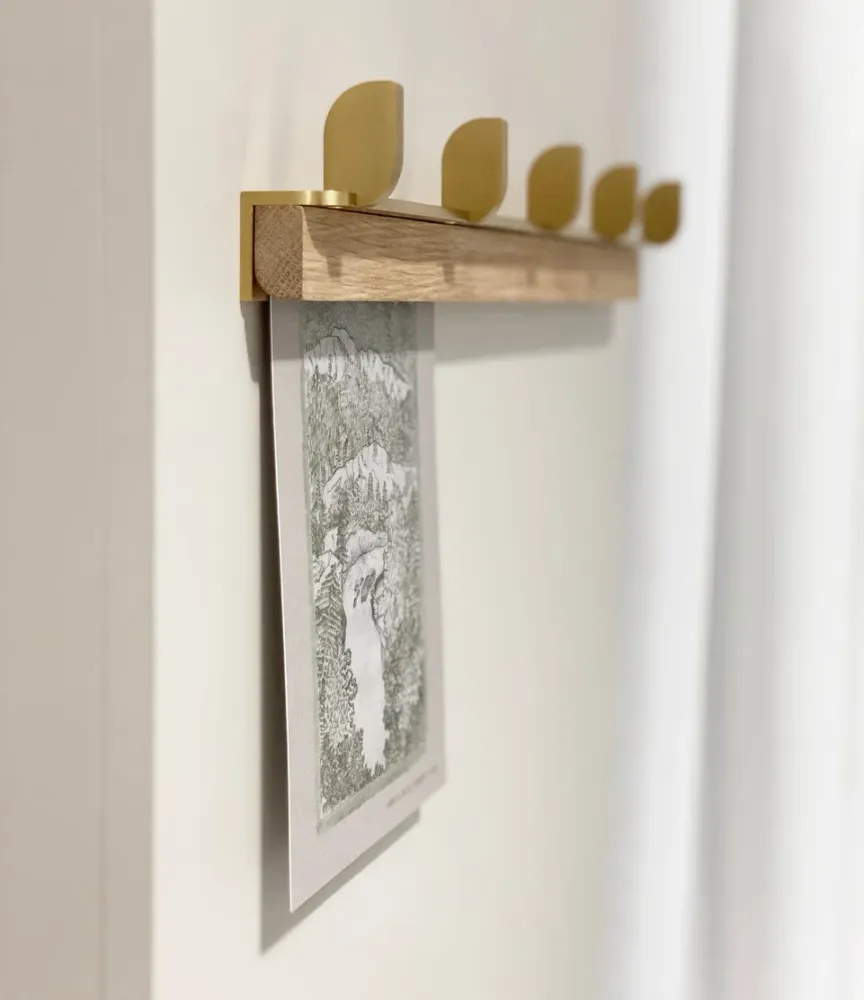 Tabula Knagerække Egetræ - 45 cm ChiCura Living, Art & Frames