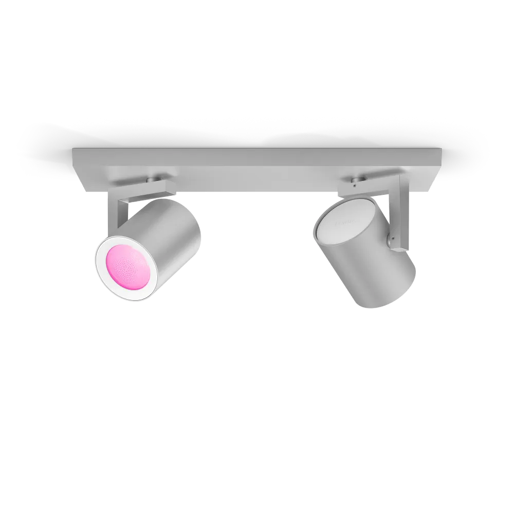 Philips Hue Argenta Hue Loftlampe 2-Spot Aluminium