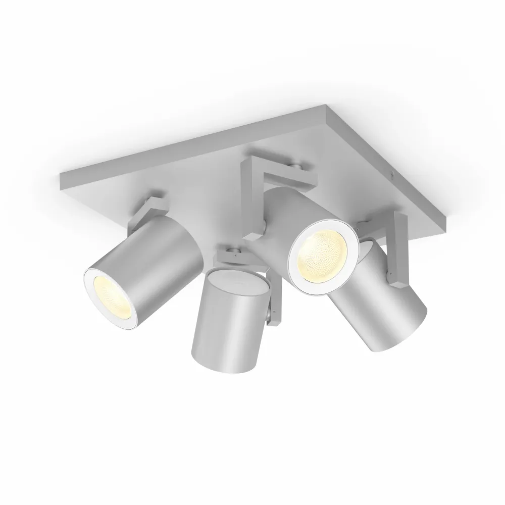 Philips Hue Argenta Hue Loftlampe 4-Spot - Aluminium
