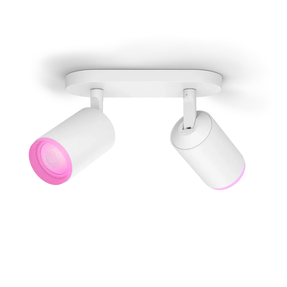 Philips Hue Fugato Hue Loftlampe 2-Spot - Hvid