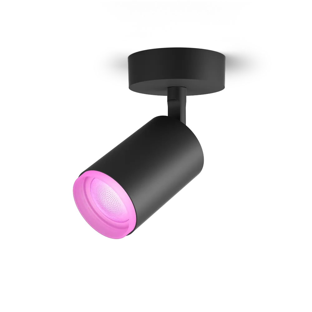 Philips Hue Fugato Hue Loftlampe Enkelt Spot - Sort