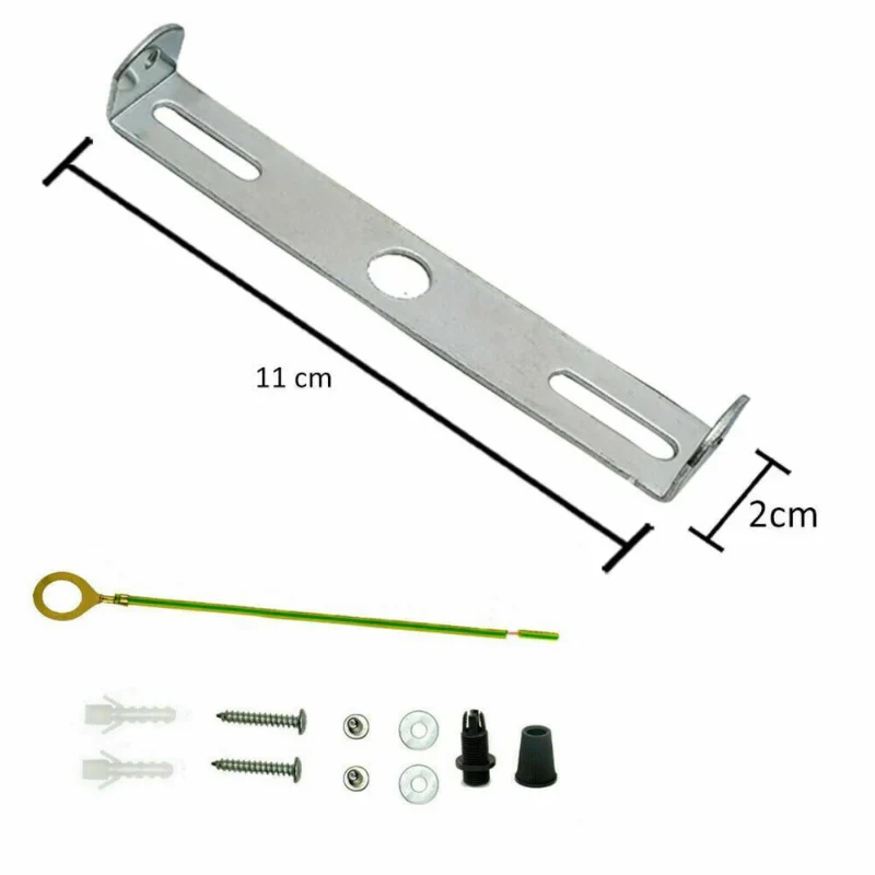 Loftbeslag til lampemontering 110 mm plade med tilbehør ~ 1287