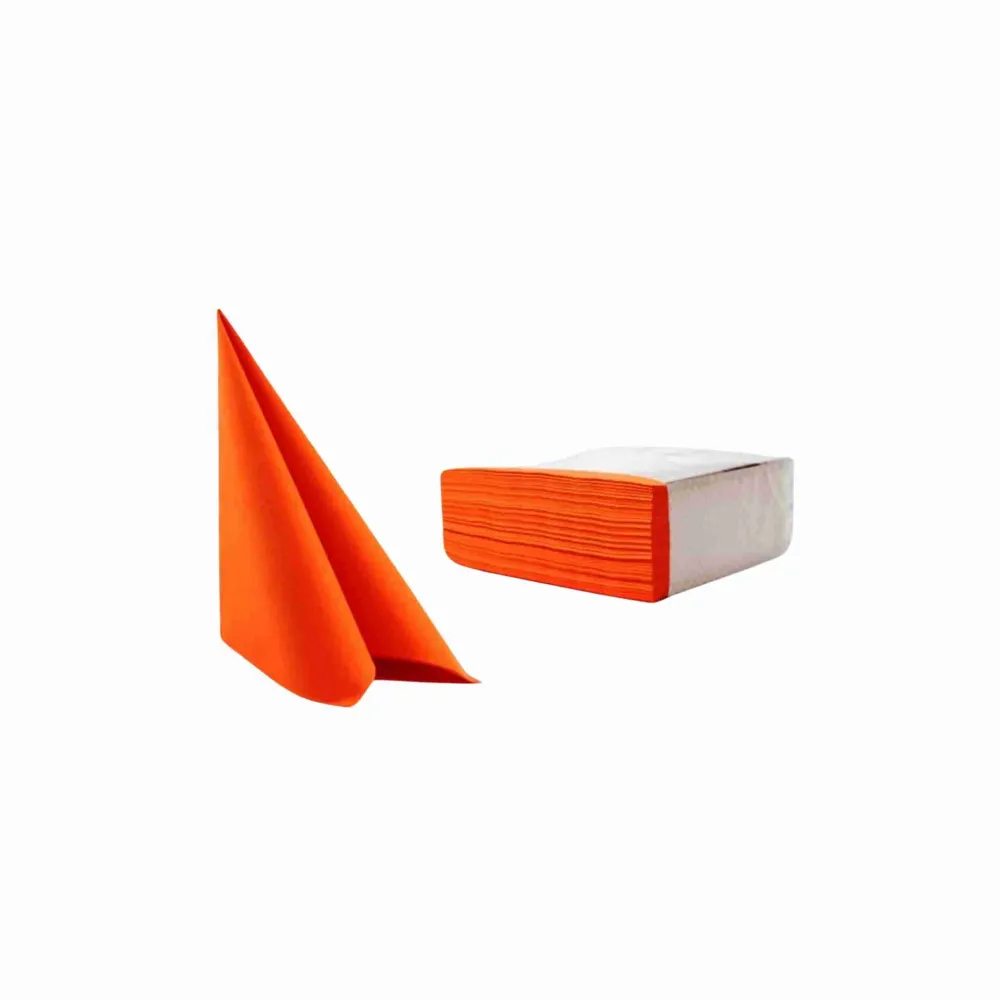 Servietter Airlaid 40x40 cm. Orange, 50 stk.