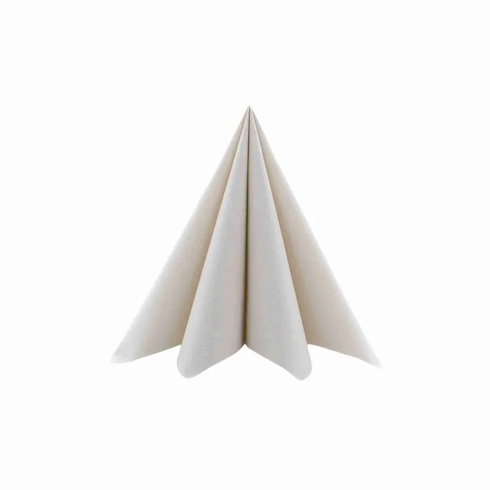 Servietter Airlaid 40x40 cm. Sand Pebblestone, 50 stk.