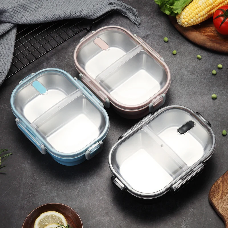 304 Stainless Steel Leak-Proof Lunch Box Black