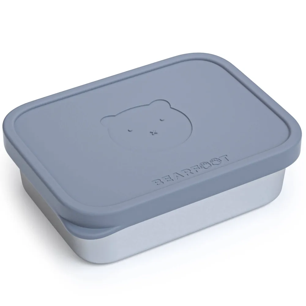 BEARFOOT Bento Stål Madkasse Med 4/6 Rum (justerbar) - Indigo: 700 ml