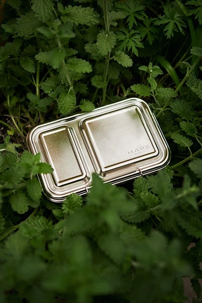 Haps Nordic - madkasse - rustfri - haps box med 2 rum