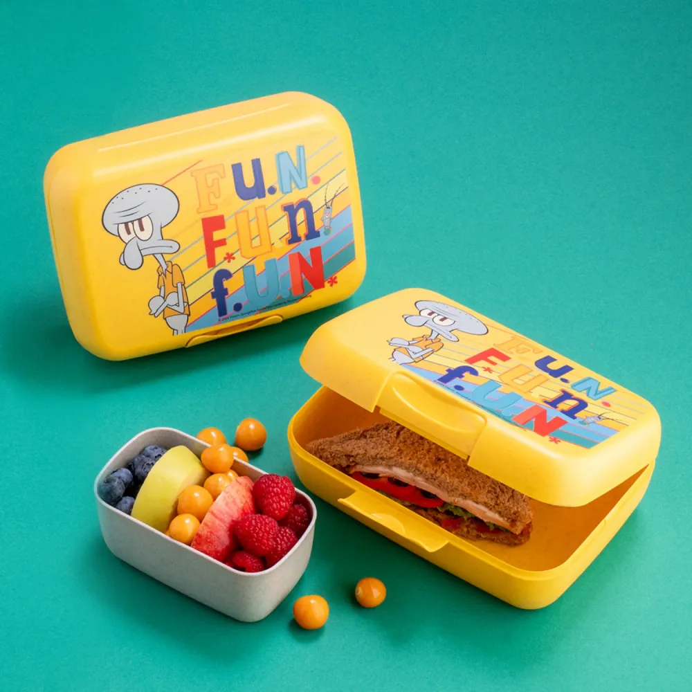 Koziol Chemical-free Honey Yellow Lunch Box Med Separation Skål Candy L Spongebob Squidward