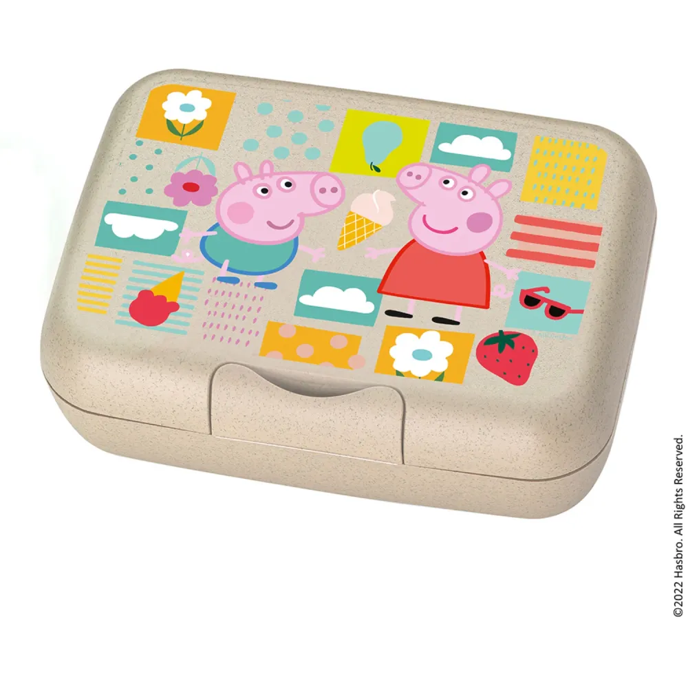 Koziol Pesticidfri Sand Lunch Box Med Separat Skål Candy L Peppa Pig