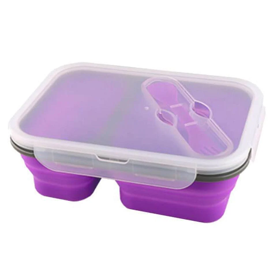 Madkasse Compact Folding med dual rum Roed