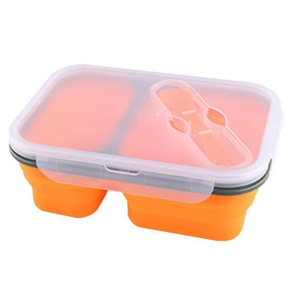 Madkasse Compact Folding med dual rum Roed