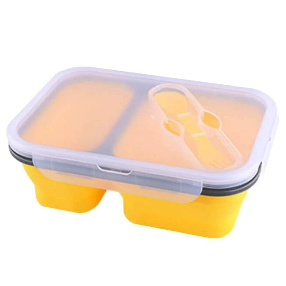 Madkasse Compact Folding med dual rum Roed