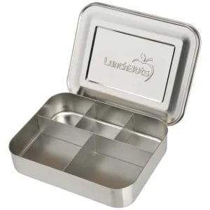 Madkasse i rustfri stål med fem rum fra LunchBots, Sizable 20 x 15 cm