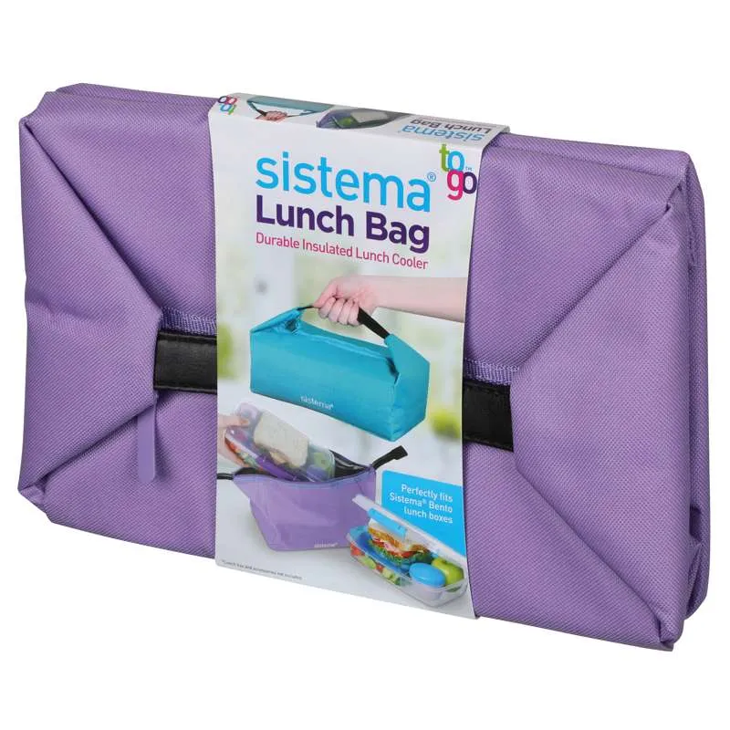 Sistema Køletaske - Bento Lunch Bag To Go - Misty Purple