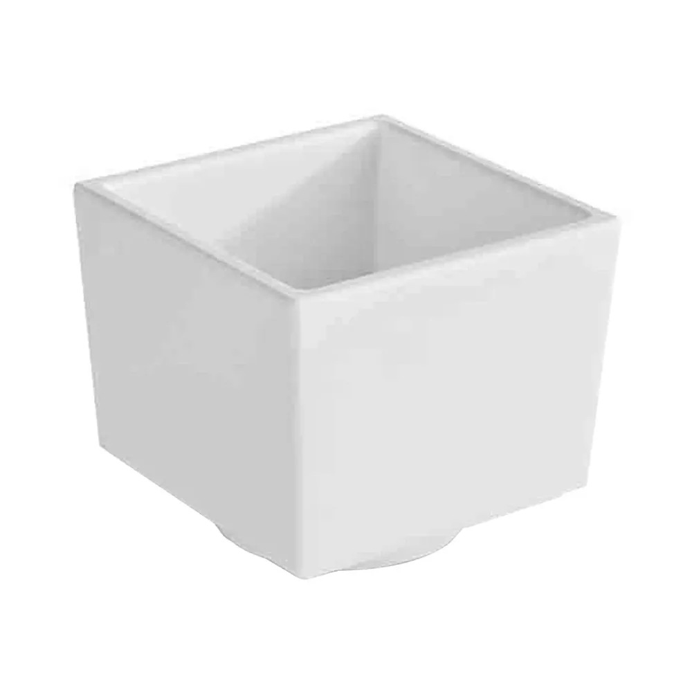 (6 stk.) Bento Box - ASIA PLUS - melamin - firkantet - snow