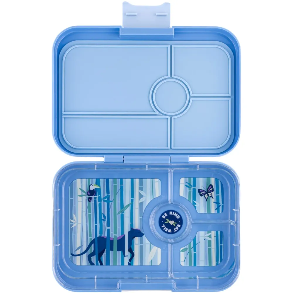 Yumbox Hazy Azure / Panther Tray Leakproof Tapas XL 4 Bento Madkasse