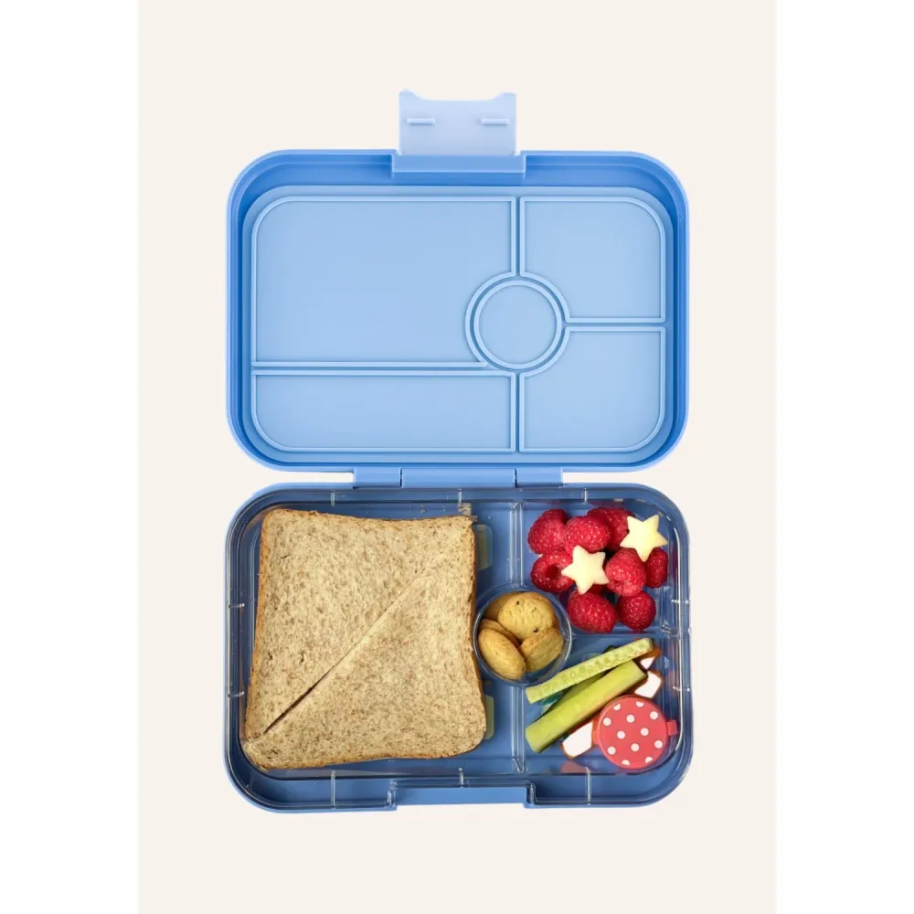 Yumbox Hazy Azure / Panther Tray Leakproof Tapas XL 4 Bento Madkasse