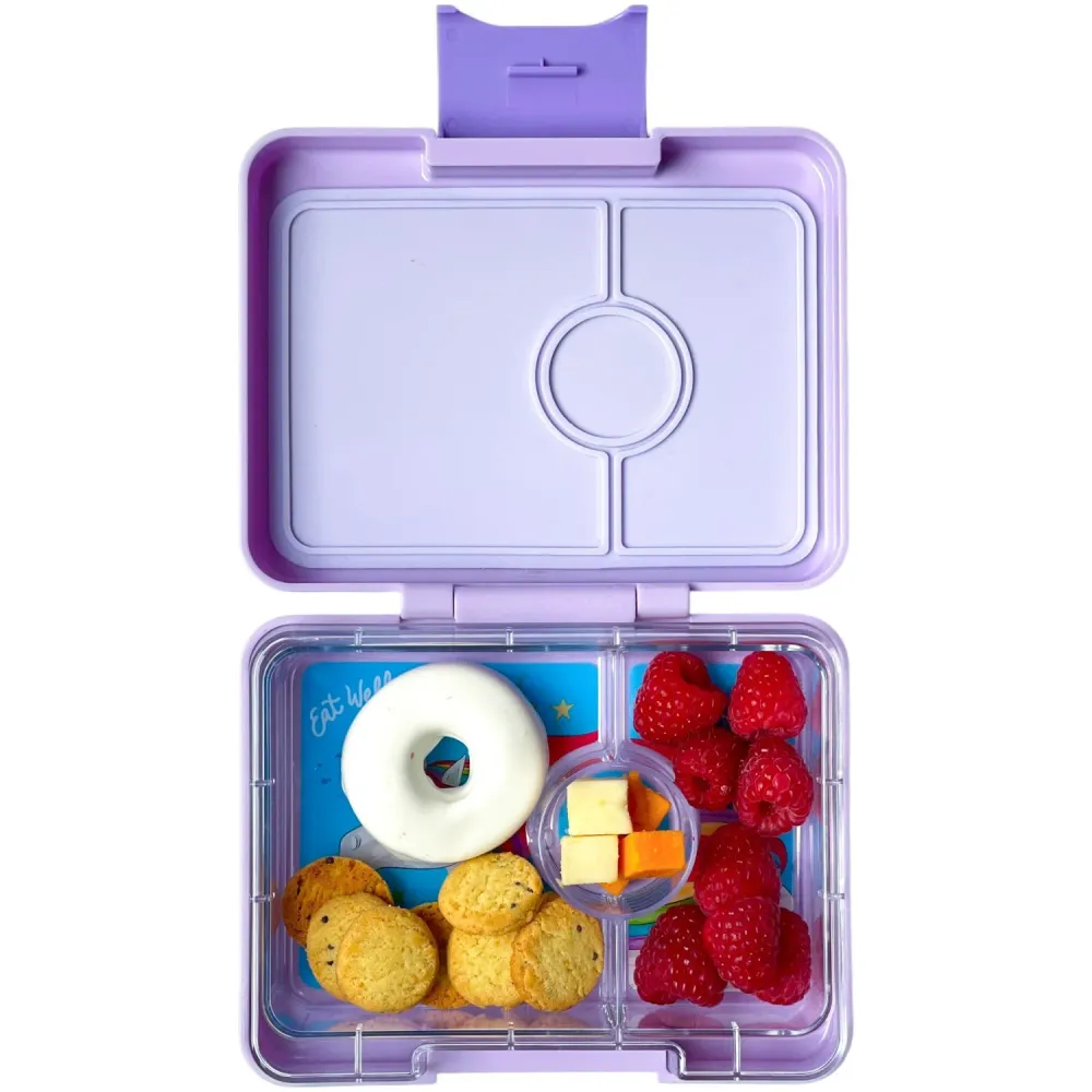 Yumbox Lavande Purple / Unicorn Tray Snack Size Bento Madkasse