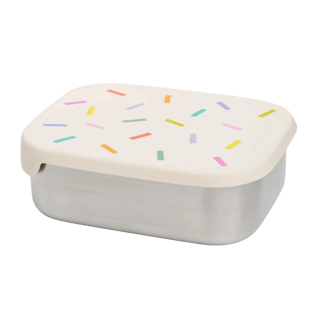 Cotton Cloud Children's madkasse i rustfrit stål med aftagelige Confetti-rum
