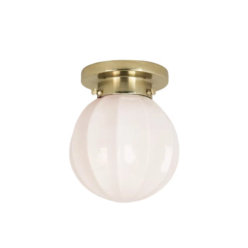 Badrumslampe Loft Marit Messing/Opal Beige Lille