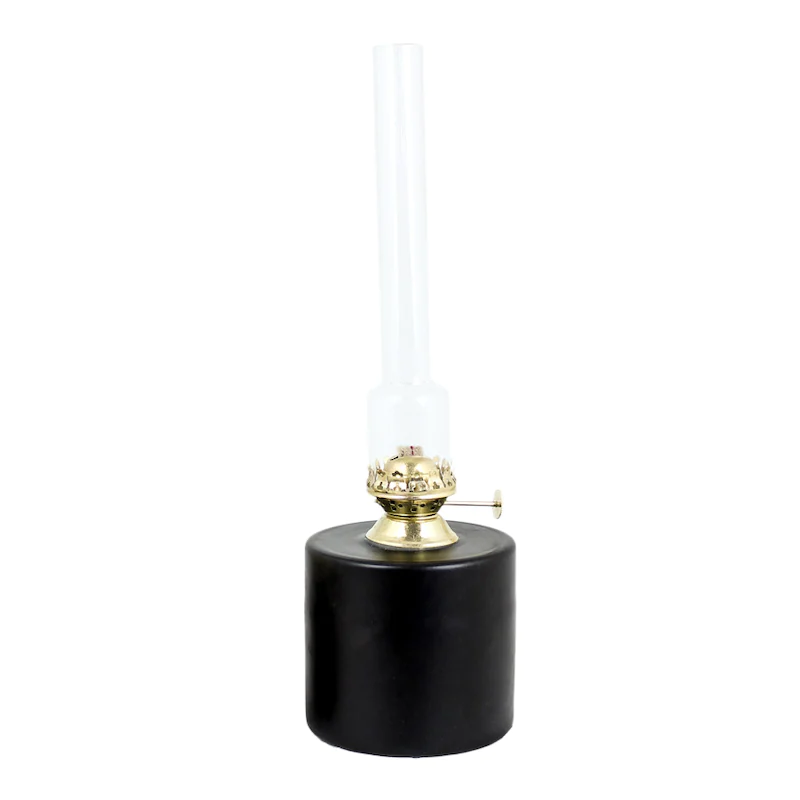 Fotogenlampe Rak Sort Stor