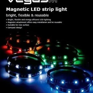 akasa vegasM Magnetic LED Strip Light Blue 50cm