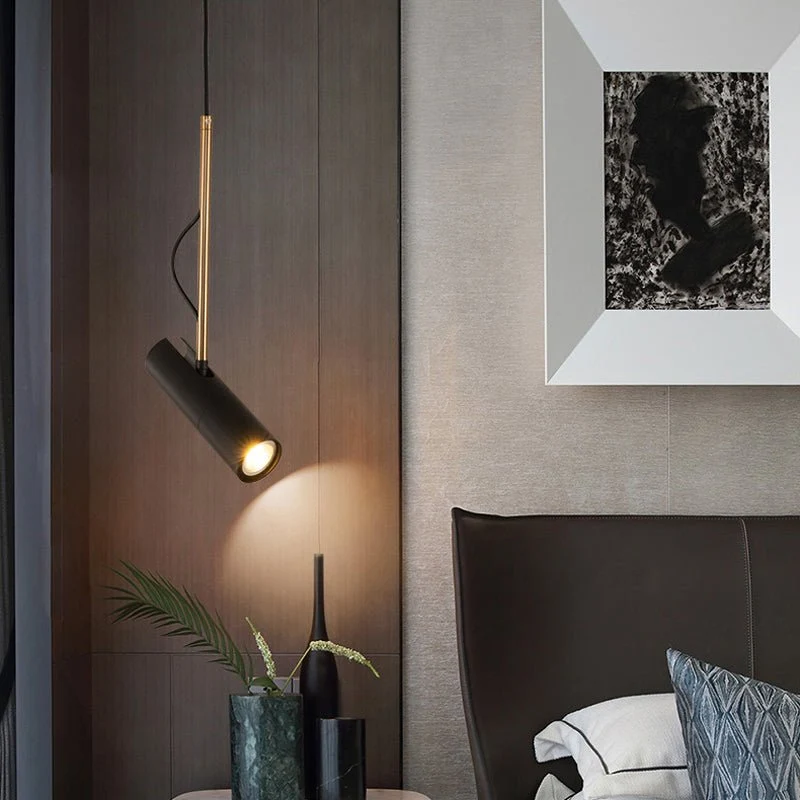 LED Roterende Spotlight Modern Pendel Light Sengelampe Pendel Pendel Spotlights Modern Soveværelse Roterbar Spot Light ATY...