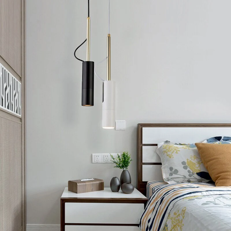 LED Roterende Spotlight Modern Pendel Light Sengelampe Pendel Pendel Spotlights Modern Soveværelse Roterbar Spot Light ATY...