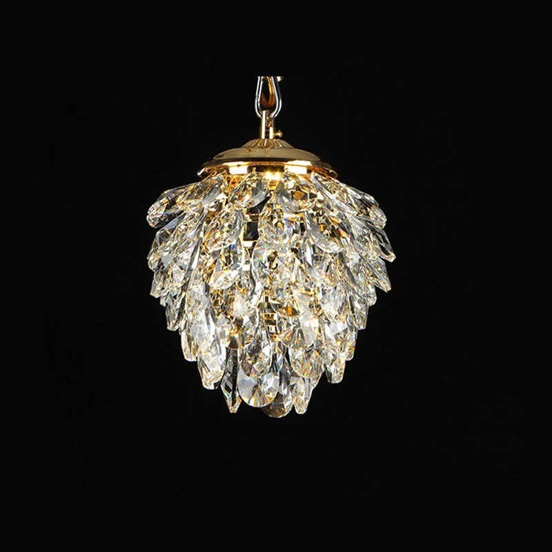 Moderne krystal pendel guld / krom pendel ananas form brugt i WalkWay Club garanteret 100 % ATY Home Decor