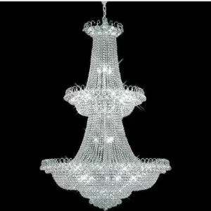 Moderne stor krystal lysekrone lys guld / krom foyer krystal lysekrone lys bredde 120 cm garanteret 100 % ATY Home Decor