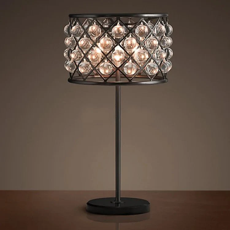 Moderne Vintage Tear Drops Krystalbelysning Bordlampe Skrivebordslys til Home Hotel Sengeværelse Indretning ATY Home Decor