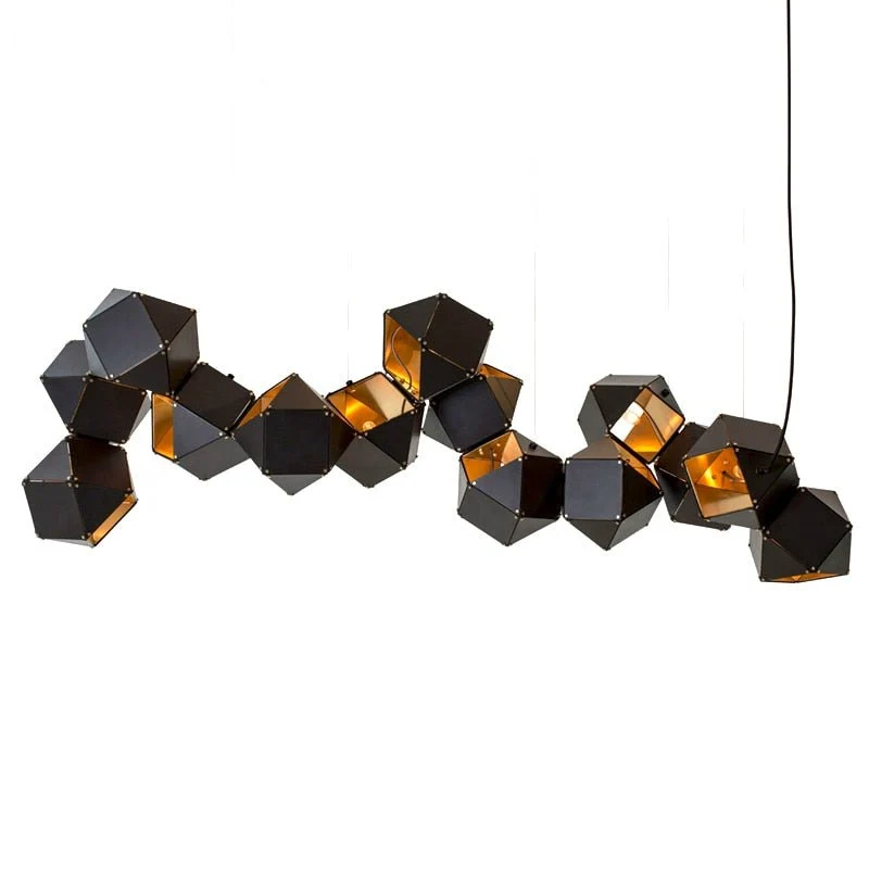 Postmoderne Led Pendel Designer'S Belysning Restaurant Studio Metal Lamper Dna Creative Armatur Hvid Sort Luster ATY Home...