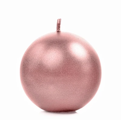 Rose gold kuglelys, 6 cm, 1 stk.
