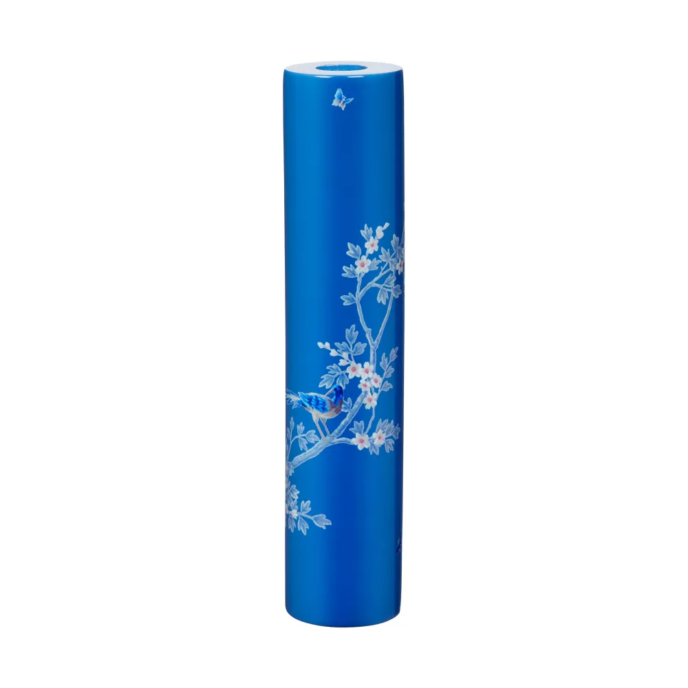 Blå Chinoiserie Lysestage
