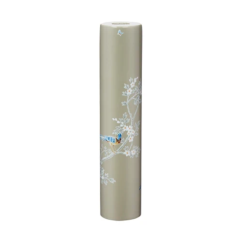 Grå Chinoiserie Lysestage