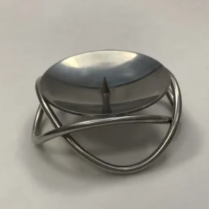 Georg Jensen Lysestage i Rustfrit stål, til Bloklys