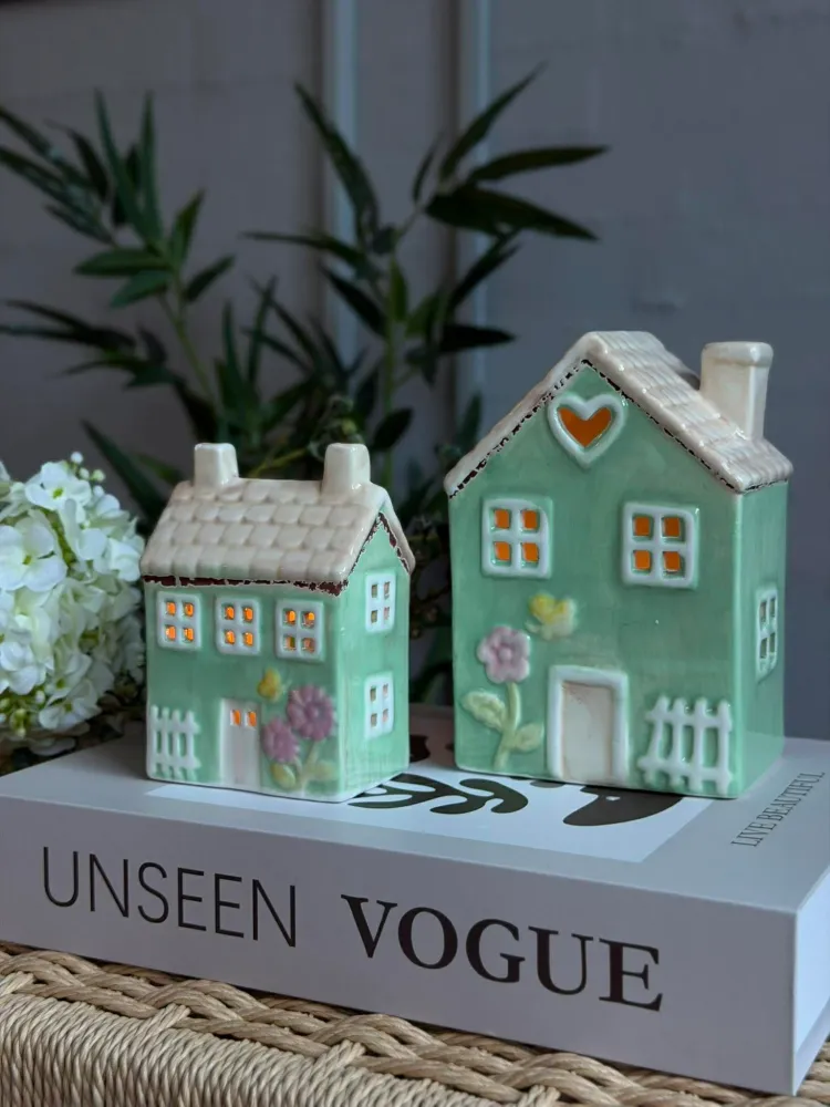 Lyshus med hjerte - Grøn