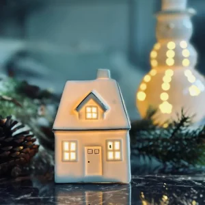 Lyshus med led lys - Porcelæn