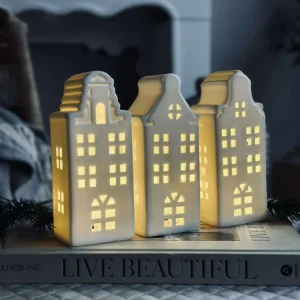 Lyshus med led - WHITE MIX