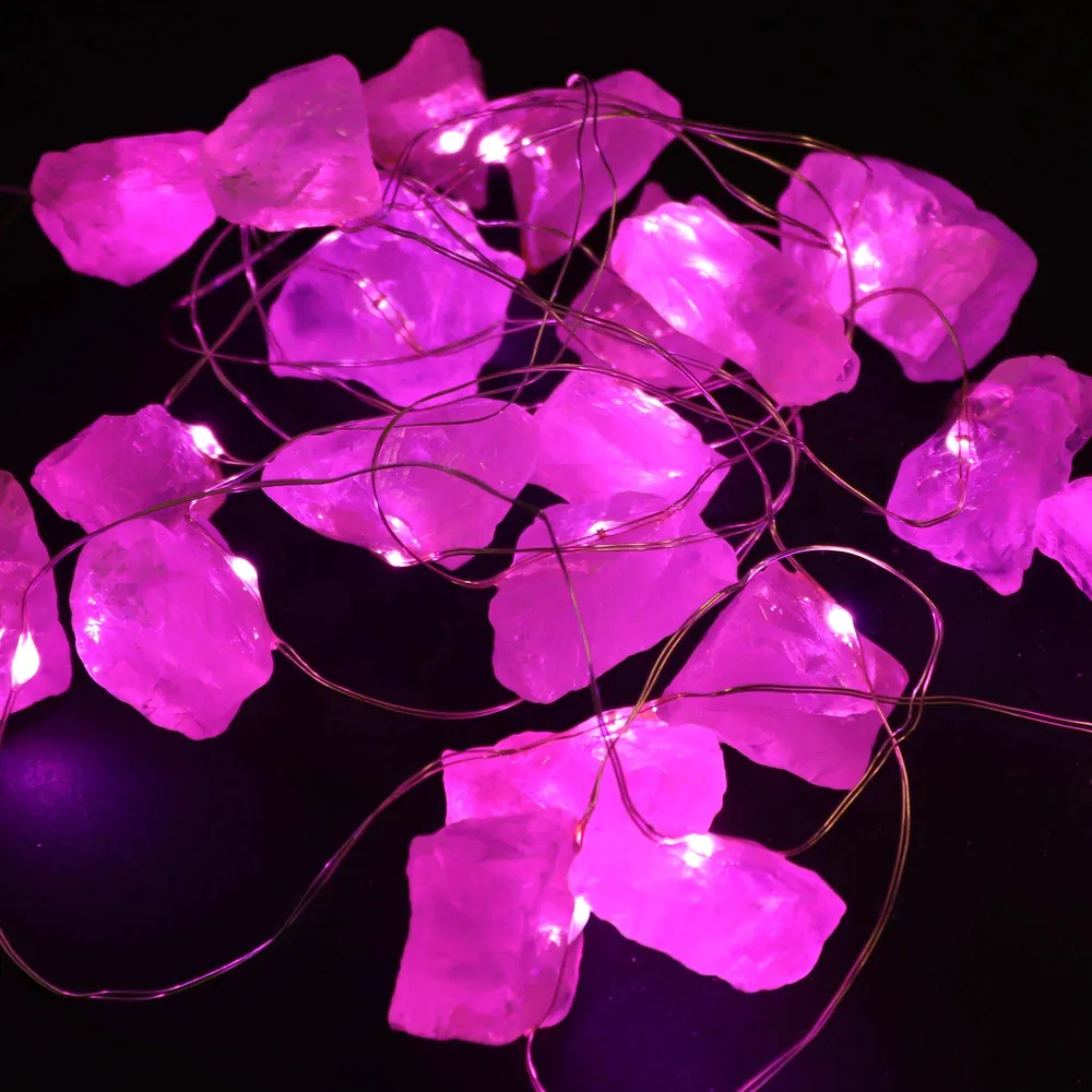 Rosenkvarts USB Fe-lys