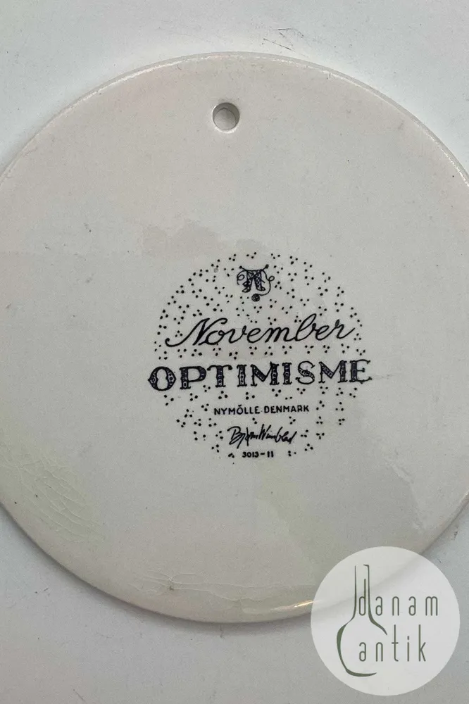 Bjørn Wiinblad: November platte fra Nymølle - OPTIMISME