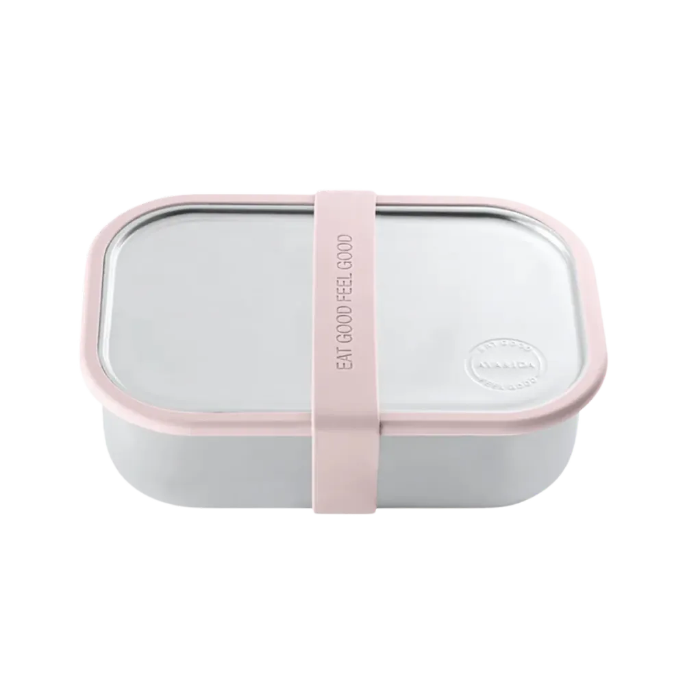Madkasse - Rustfrit stål - Soft Rose