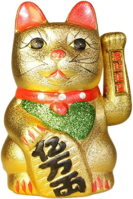 Heldige Kat Figurine Maneki Neko Penge Kat