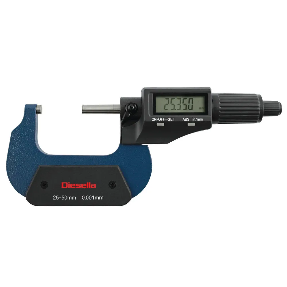 DIESELLA Lcd Mikrometerskrue 0-25x0,001 mm