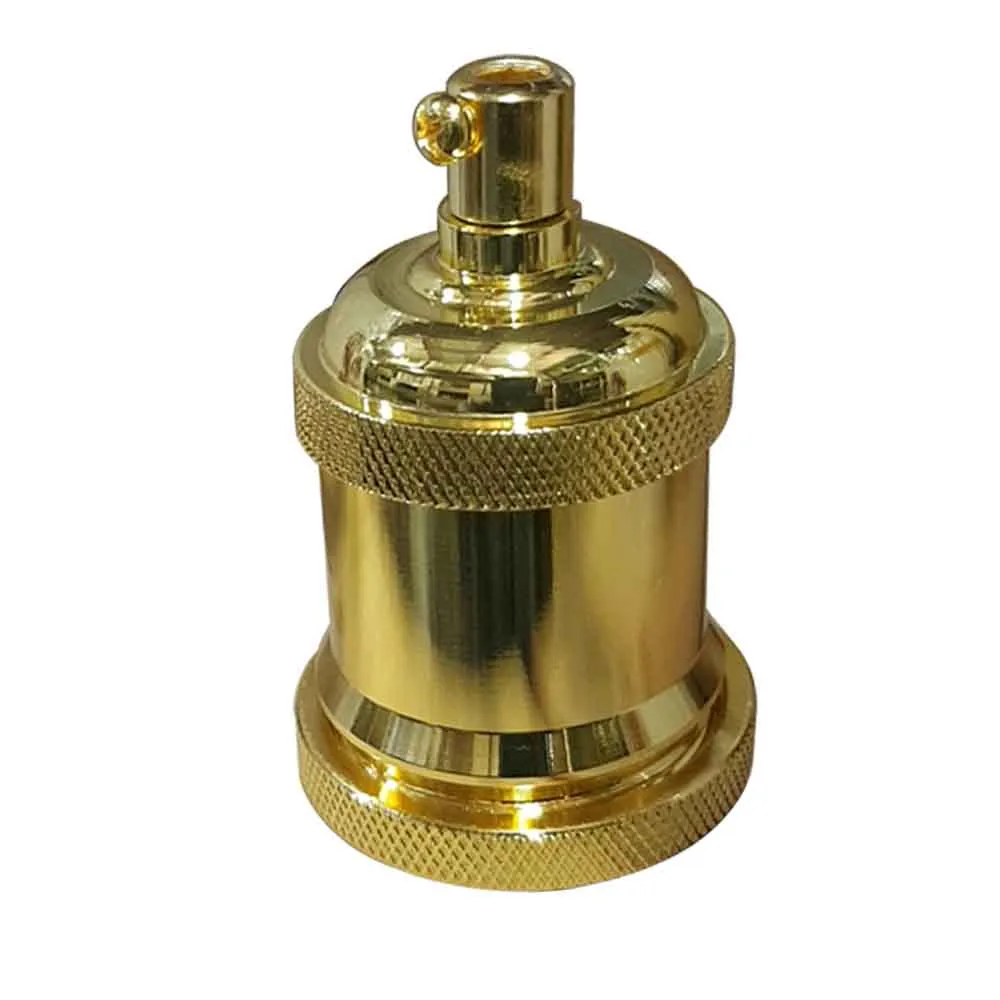 E27 Fransk guld lampeholder & pærefatning ~ 1119