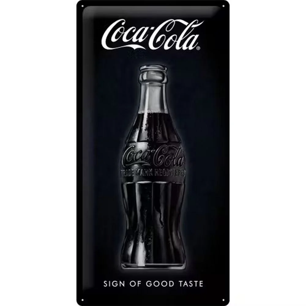 Retroworld Metalskilt Coca-Cola Sign Good Taste - 25 x 50 cm