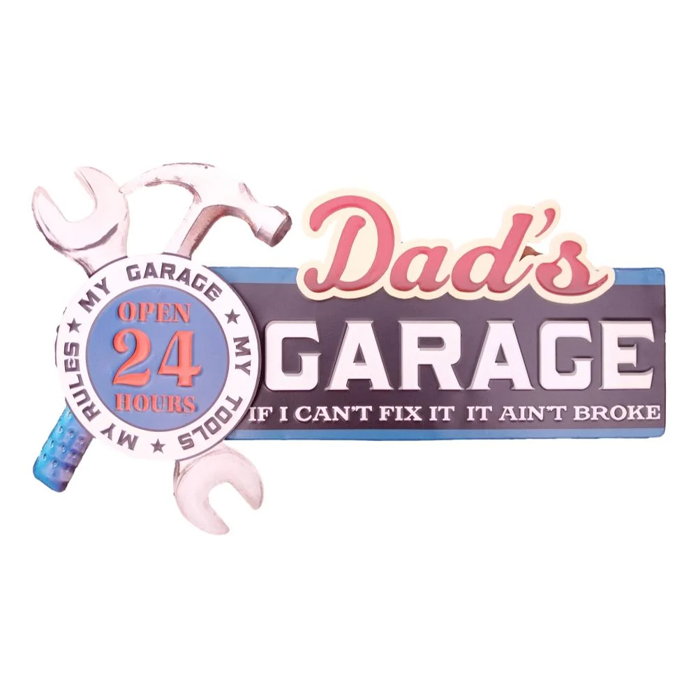 Retroworld Metalskilt Dad's Garage - 49 x 27 cm