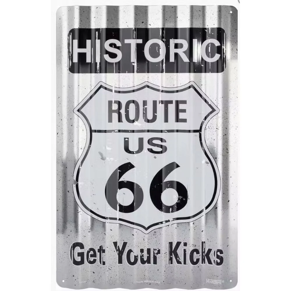 Retroworld Metalskilt Historic Route 66 - 30 x 45 cm