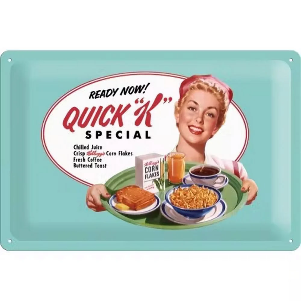 Retroworld Metalskilt Kelloggs Quick K Special - 30 x 20 cm