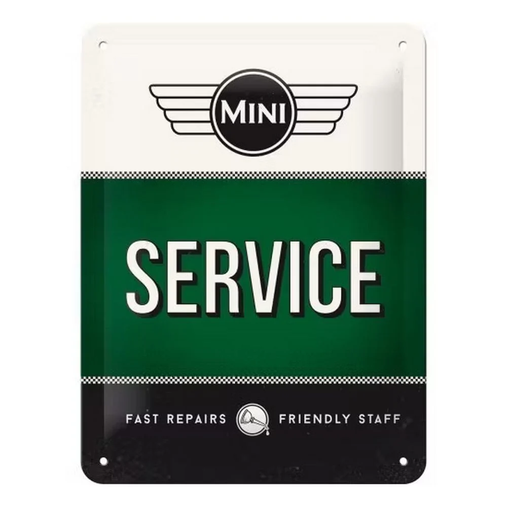 Retroworld Metalskilt Mini Service - 15 x 20 cm